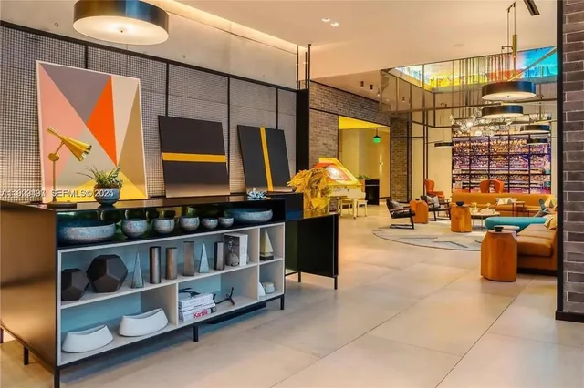 a view of living room with balcony