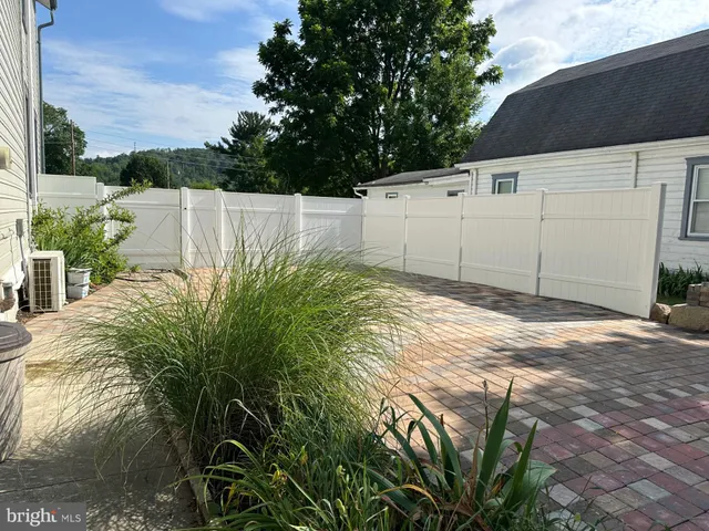 a backyard of a house