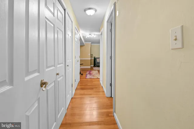 a utility room with cabinets