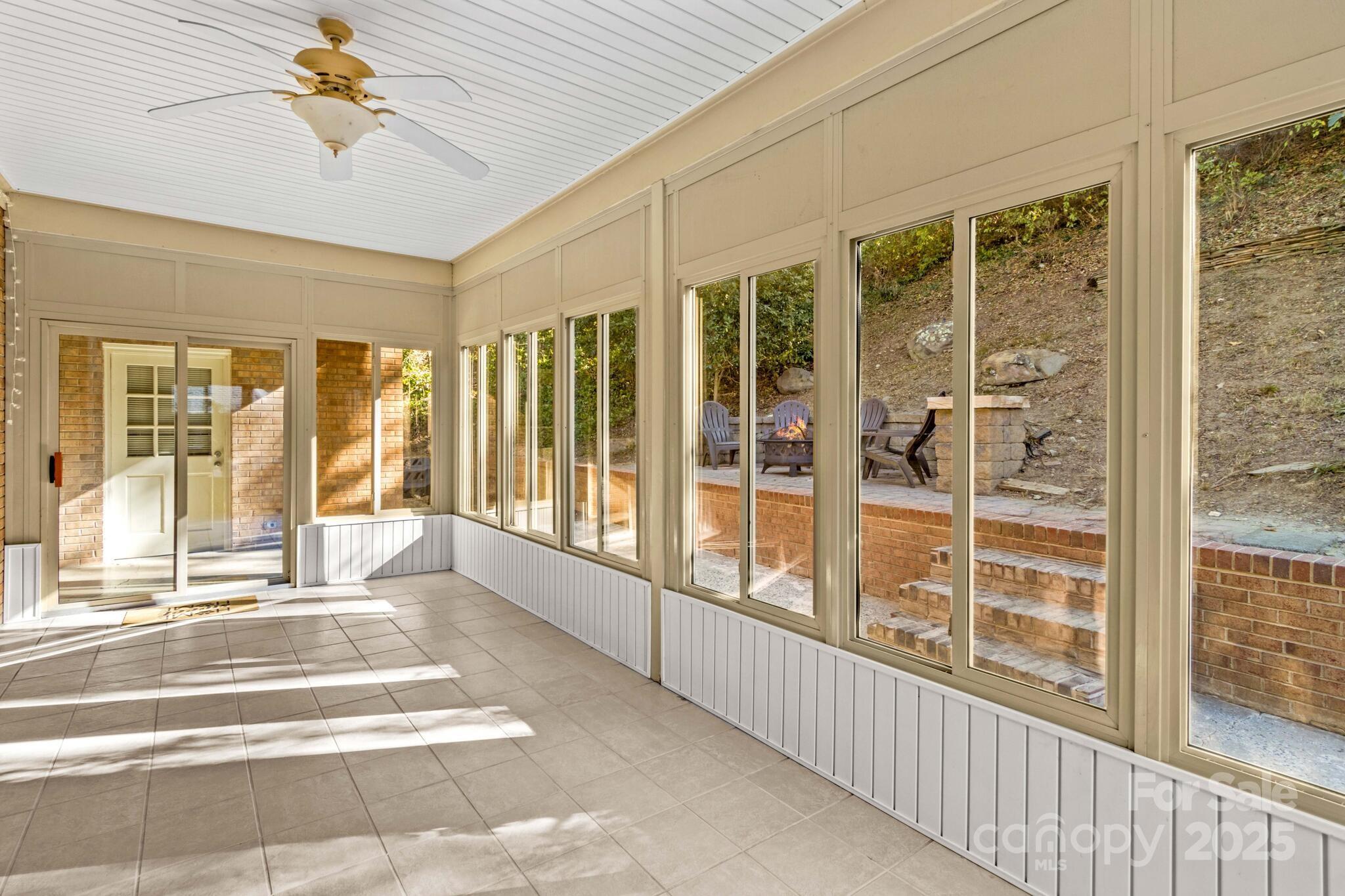 1231 Maxwell Street Salisbury, NC 28144 - Photo 25 of 42 a view of a balcony with a ceiling fan