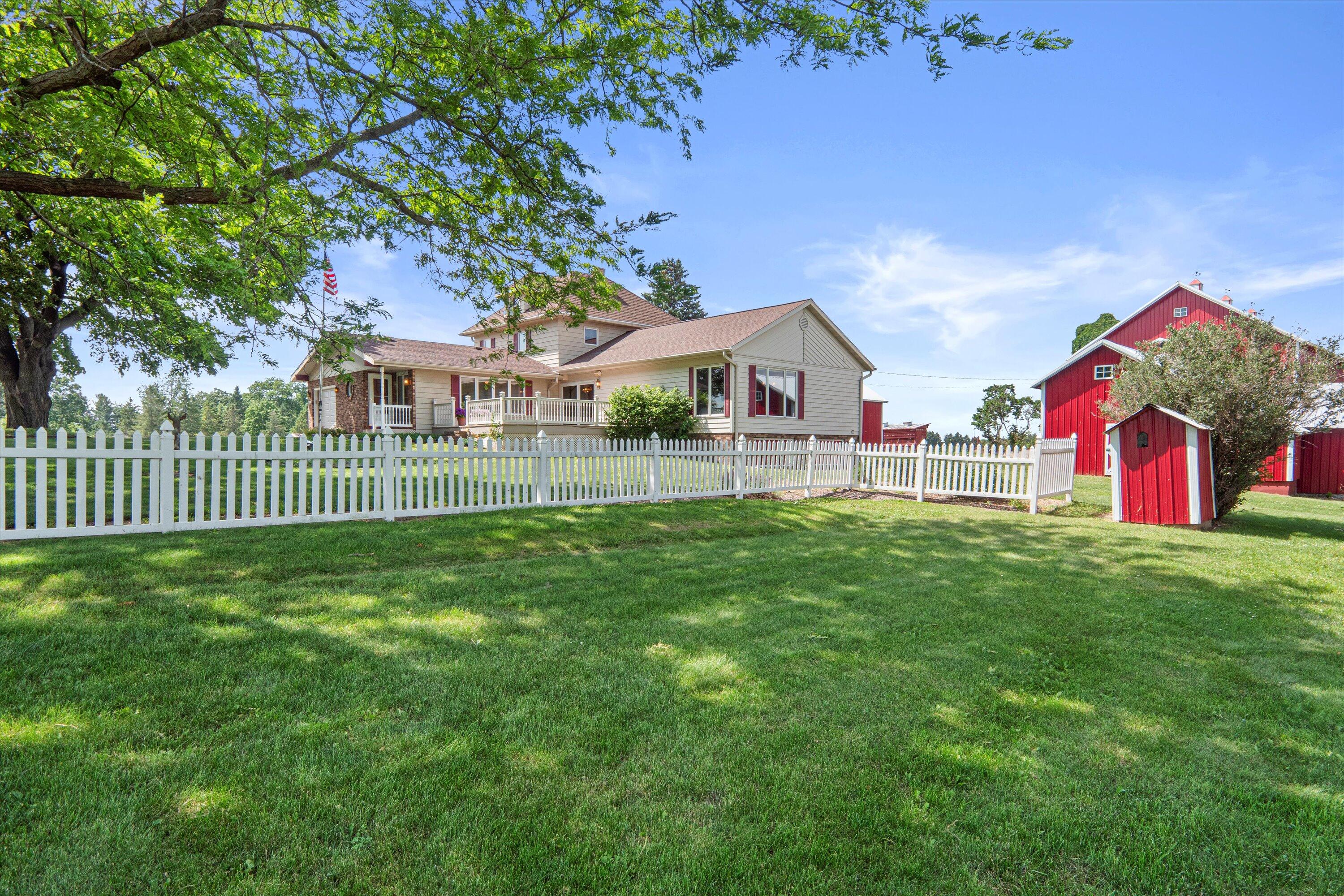 N4554 Lakeview Road Hustisford, WI 53034 - Photo 11 of 38 Fenced in stunning yard