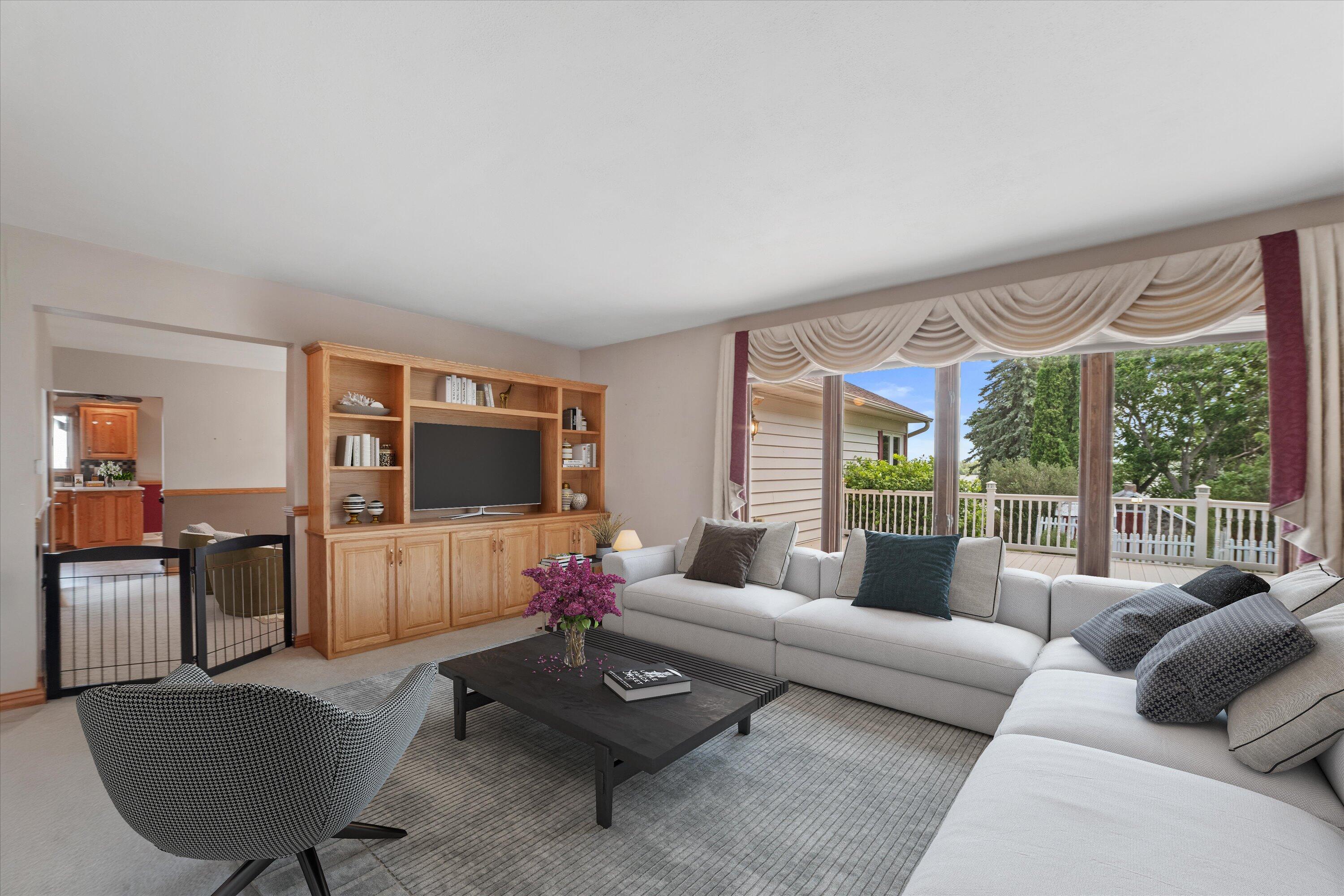 N4554 Lakeview Road Hustisford, WI 53034 - Photo 16 of 38 Picture window looking at lake