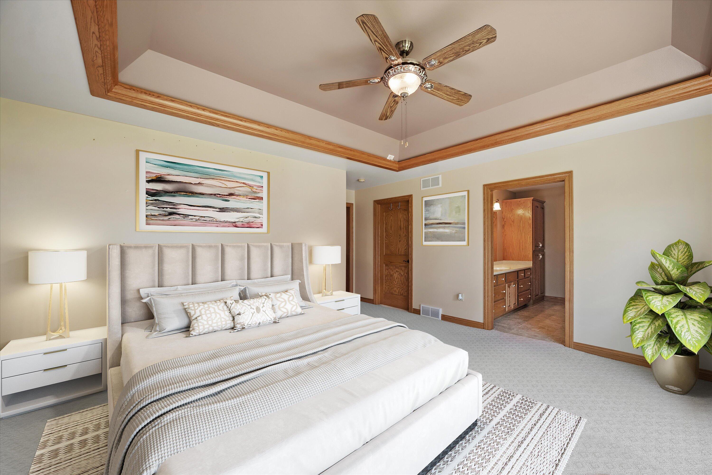 N4554 Lakeview Road Hustisford, WI 53034 - Photo 19 of 38 Master bedroom