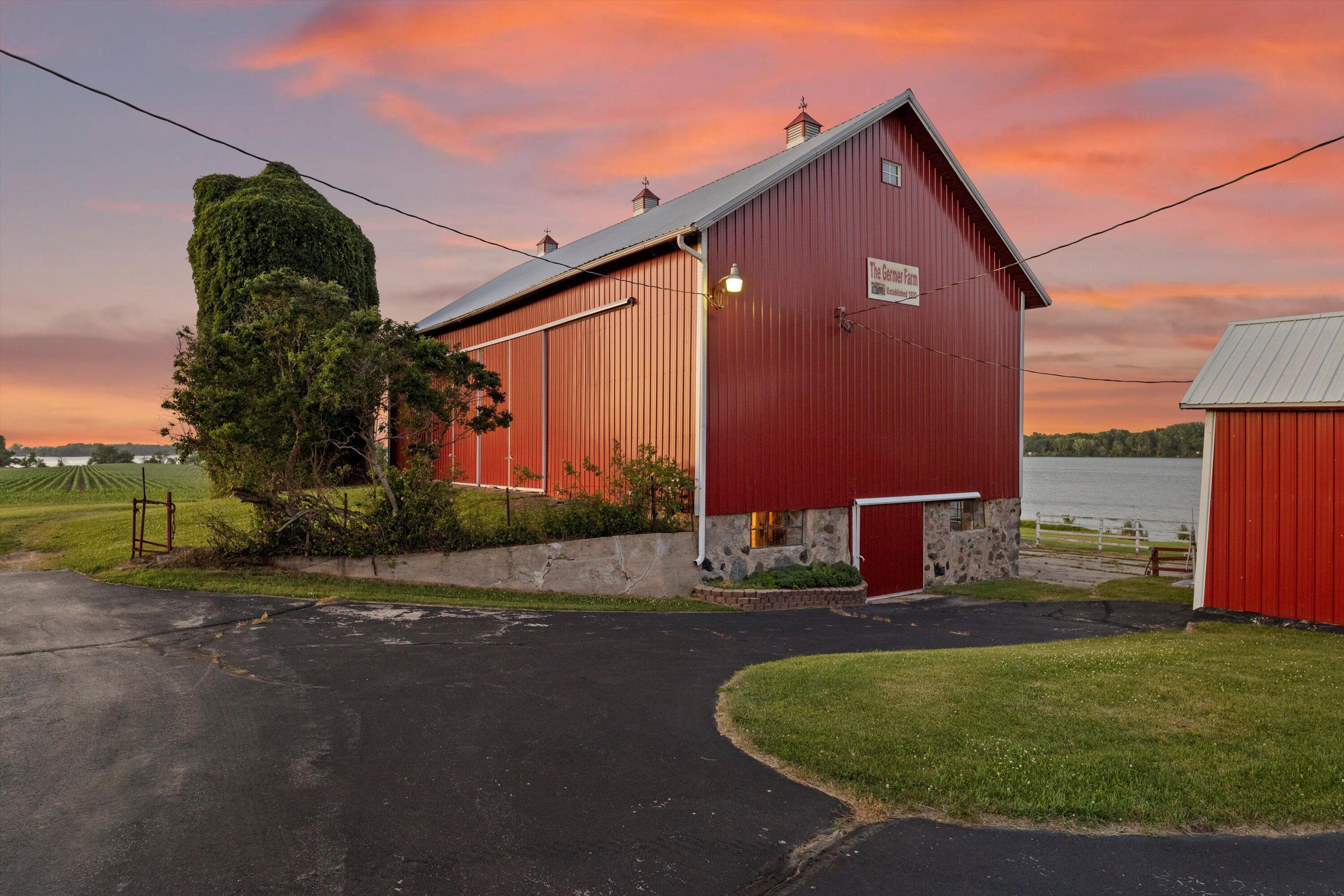 N4554 Lakeview Road Hustisford, WI 53034 - Photo 3 of 38 Massive barn structure