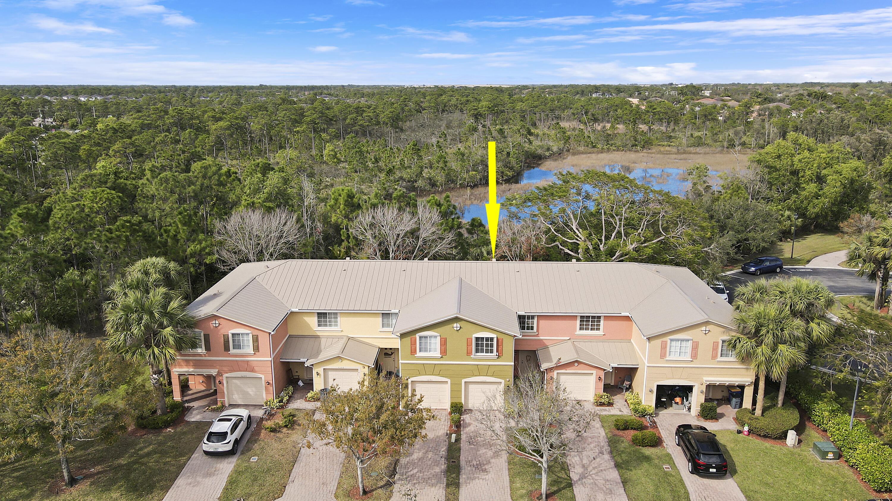 5286 Southeast Mitchell Lane Stuart, FL 34997 - Photo 2 of 26 Aerial Home, wetland Preserve Hahn
