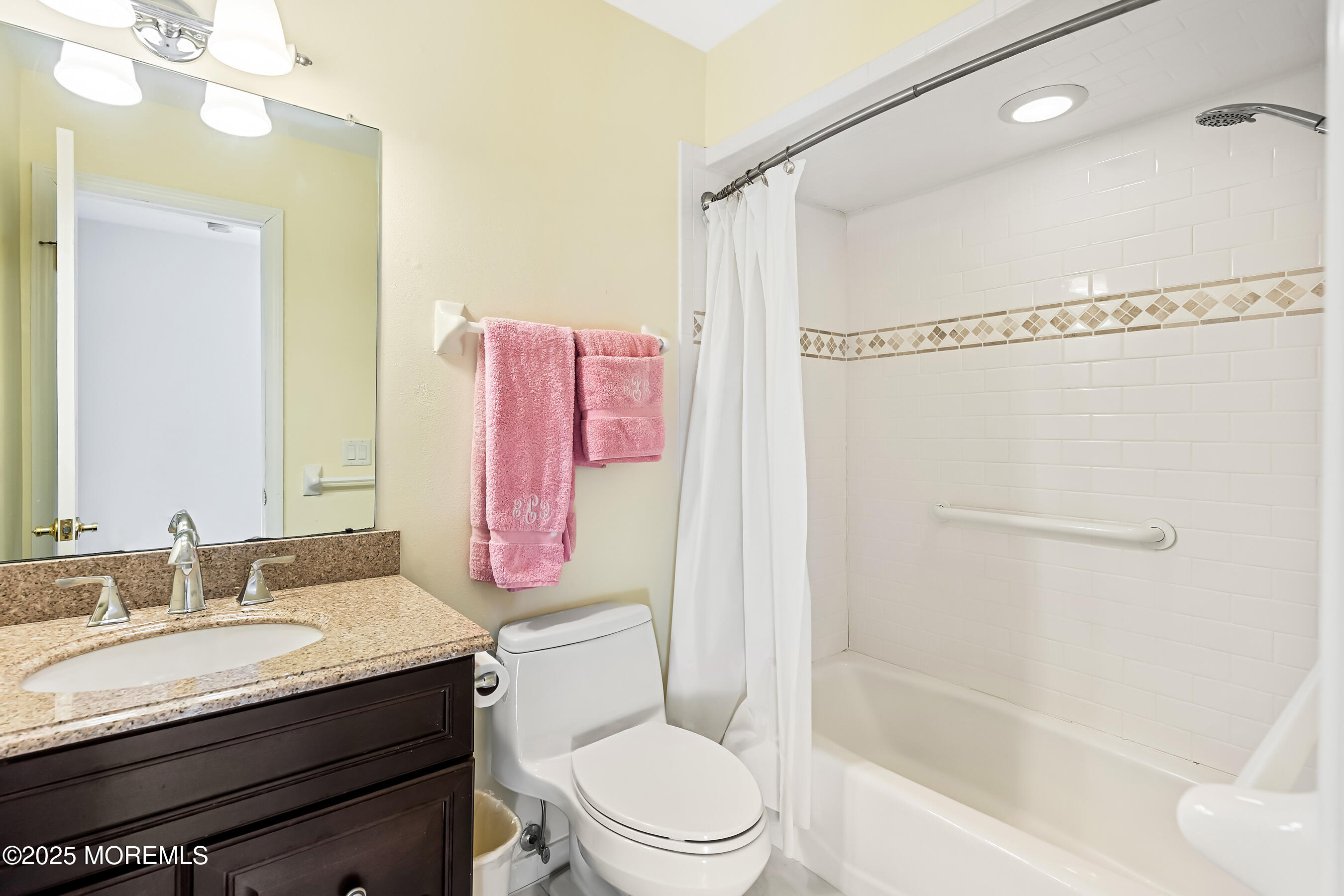 59 Walnut Drive Spring Lake Heights, NJ 07762 - Photo 18 of 59 a bathroom with a granite countertop sink toilet and shower
