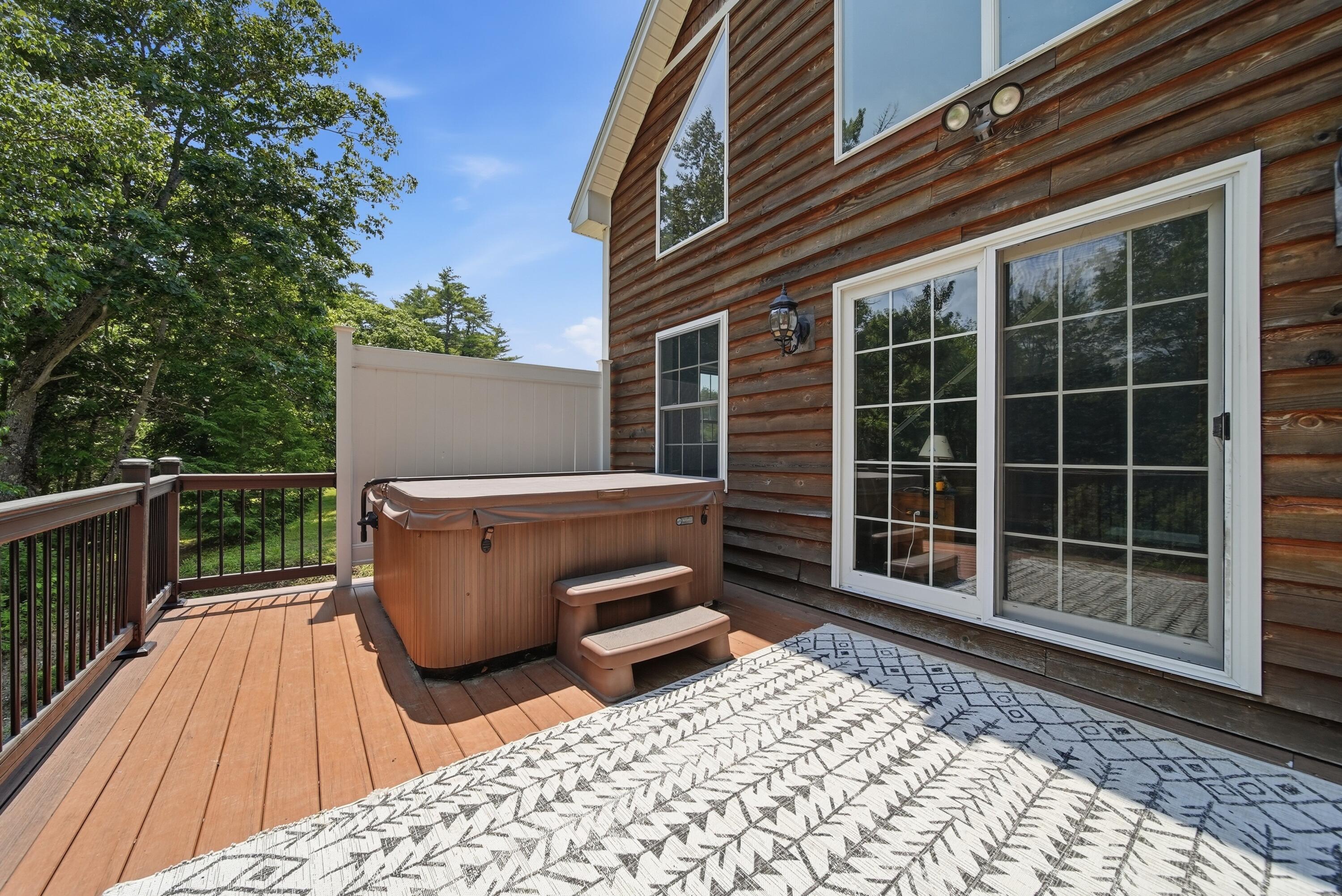 81 Pigeon Brook Road Baldwin, ME 04091 - Photo 41 of 60 Deck w/ hot tub