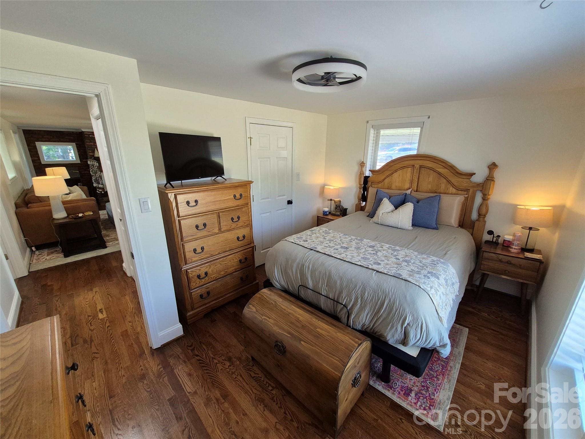 4438 Reepsville Road Vale, NC 28168 - Photo 26 of 32 a bedroom with a bed and a television