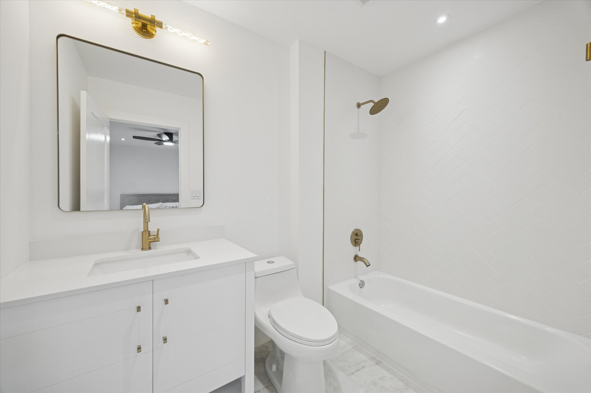 1611 Ridgehaven Drive Austin, TX 78723 - Photo 24 of 35 a bathroom with a sink toilet and shower