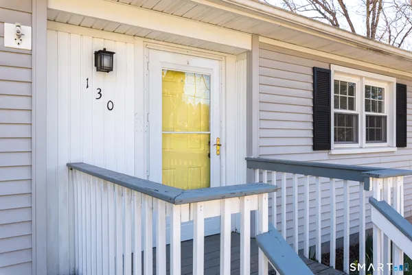 a view of a front door of a house