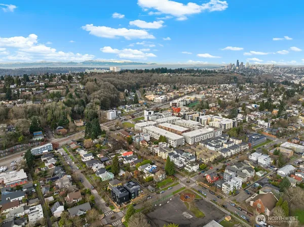 an aerial view of multiple house