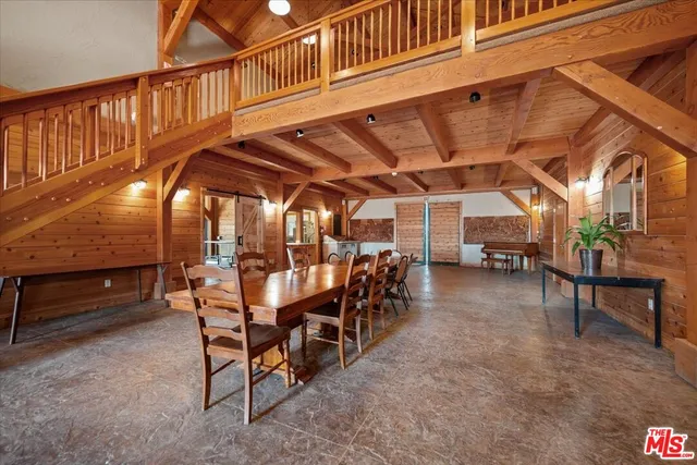 a view of a indoor garage