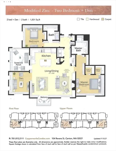 $899,000 | 50 Coppersmith Way, Unit 211, Canton, MA 02021