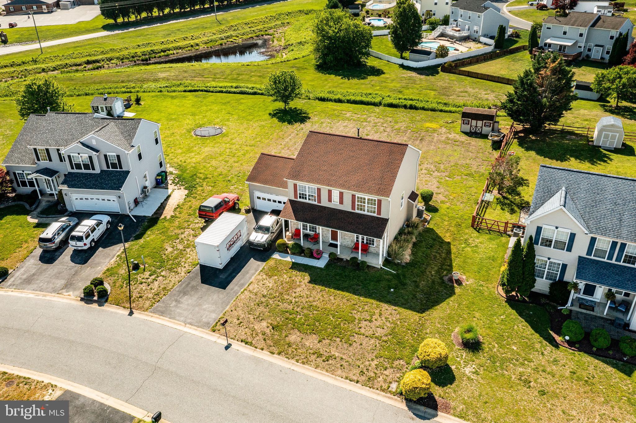 44 Ryhill Drive Dover, DE 19904 - Photo 41 of 53 an aerial view of a house with a swimming pool and outdoor seating