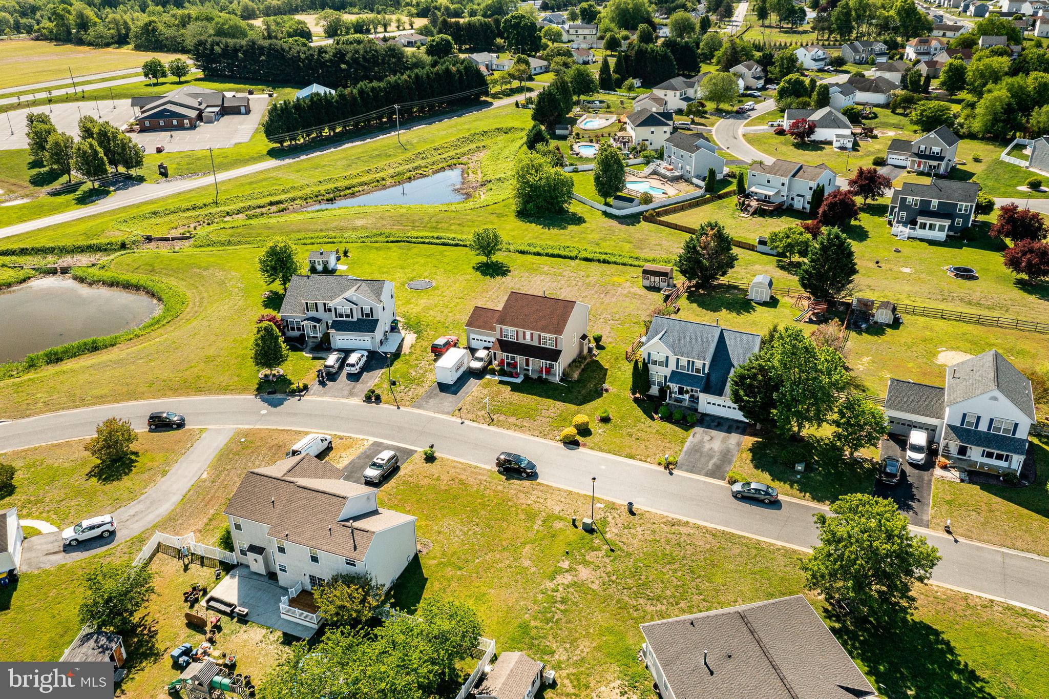 44 Ryhill Drive Dover, DE 19904 - Photo 42 of 53 an aerial view of a house with a swimming pool