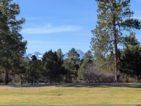 a view of a swimming pool with an outdoor seating