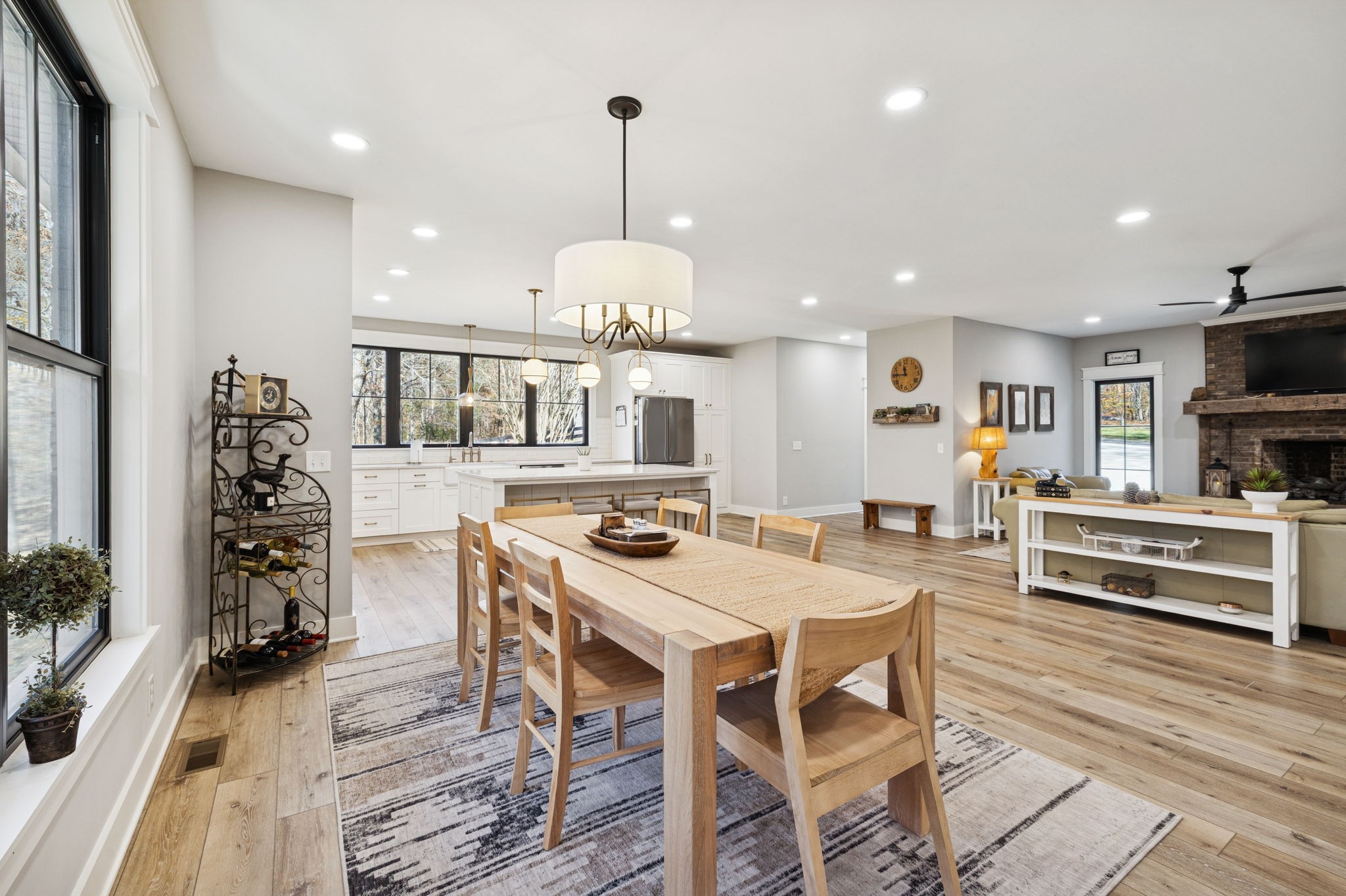 7340 Bradford Road Primm Springs, TN 38476 - Photo 5 of 36 a view of a dining room with furniture window and wooden floor