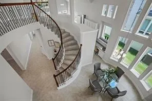 a view of entryway and livingroom