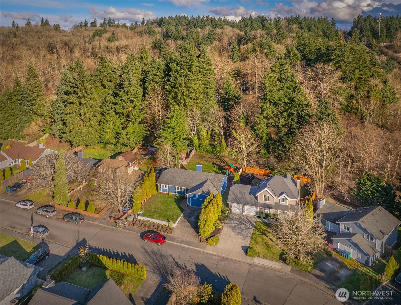 22709 12th Place West Bothell, WA 98021 - Photo 20 of 27 an aerial view of residential houses with outdoor space