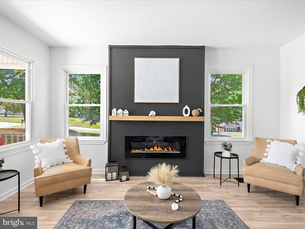 5212 Bush Street White Marsh, MD 21162 - Photo 6 of 49 Living Room with Electric Fireplace