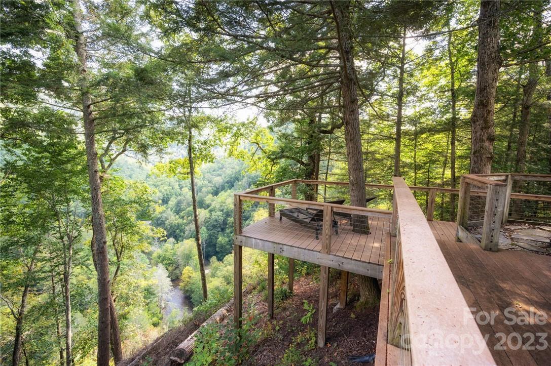 159 Deer Leap Marshall, NC 28753 - Photo 3 of 22 a view of a balcony with mountain view