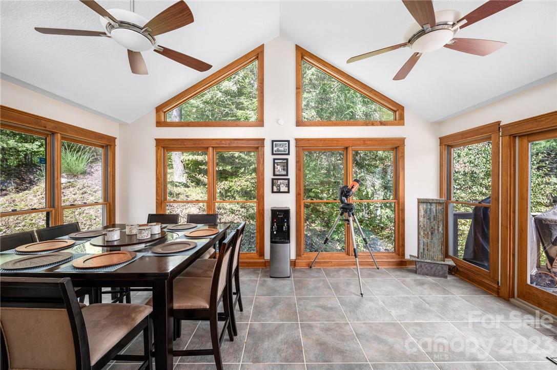 159 Deer Leap Marshall, NC 28753 - Photo 9 of 22 a view of a dining room with furniture window and outside view