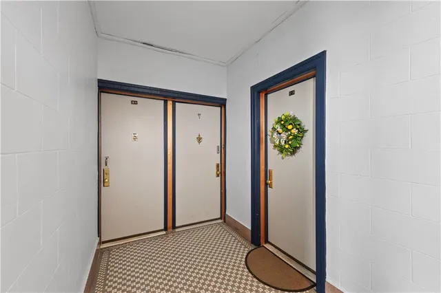 a view of an entryway door