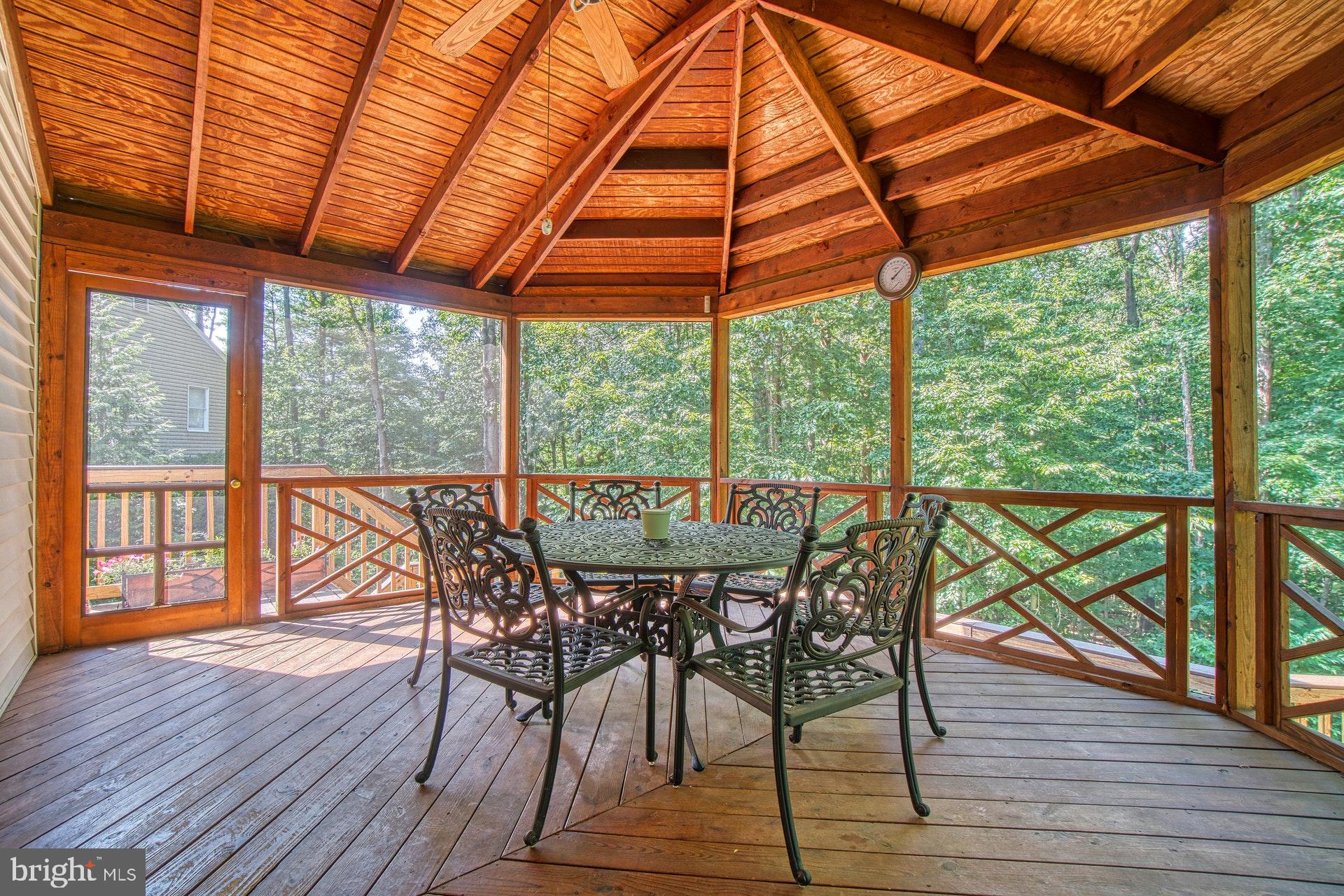 9312 Brian Run Lane Springfield, VA 22153 - Photo 32 of 42 Large Screened-in porch walks down to decks