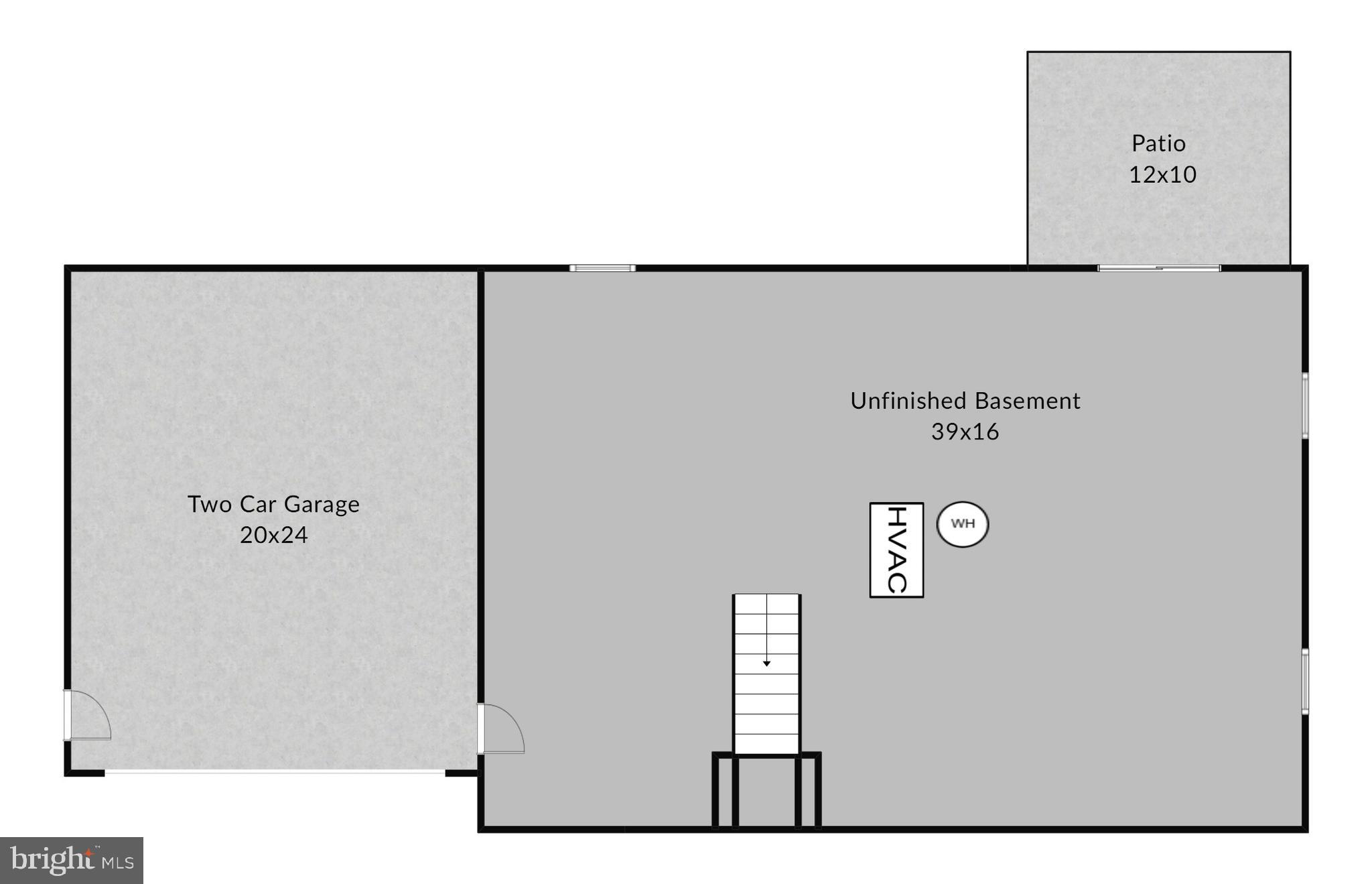 9312 Brian Run Lane Springfield, VA 22153 - Photo 42 of 42 Basement-level floor plan