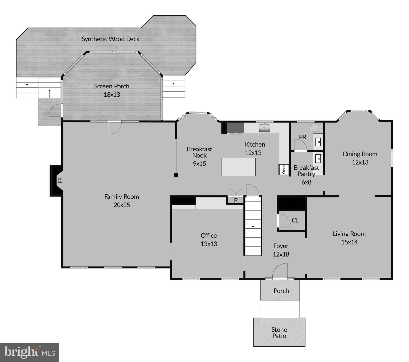 9312 Brian Run Lane Springfield, VA 22153 - Photo 40 of 42 Main-level floor plan