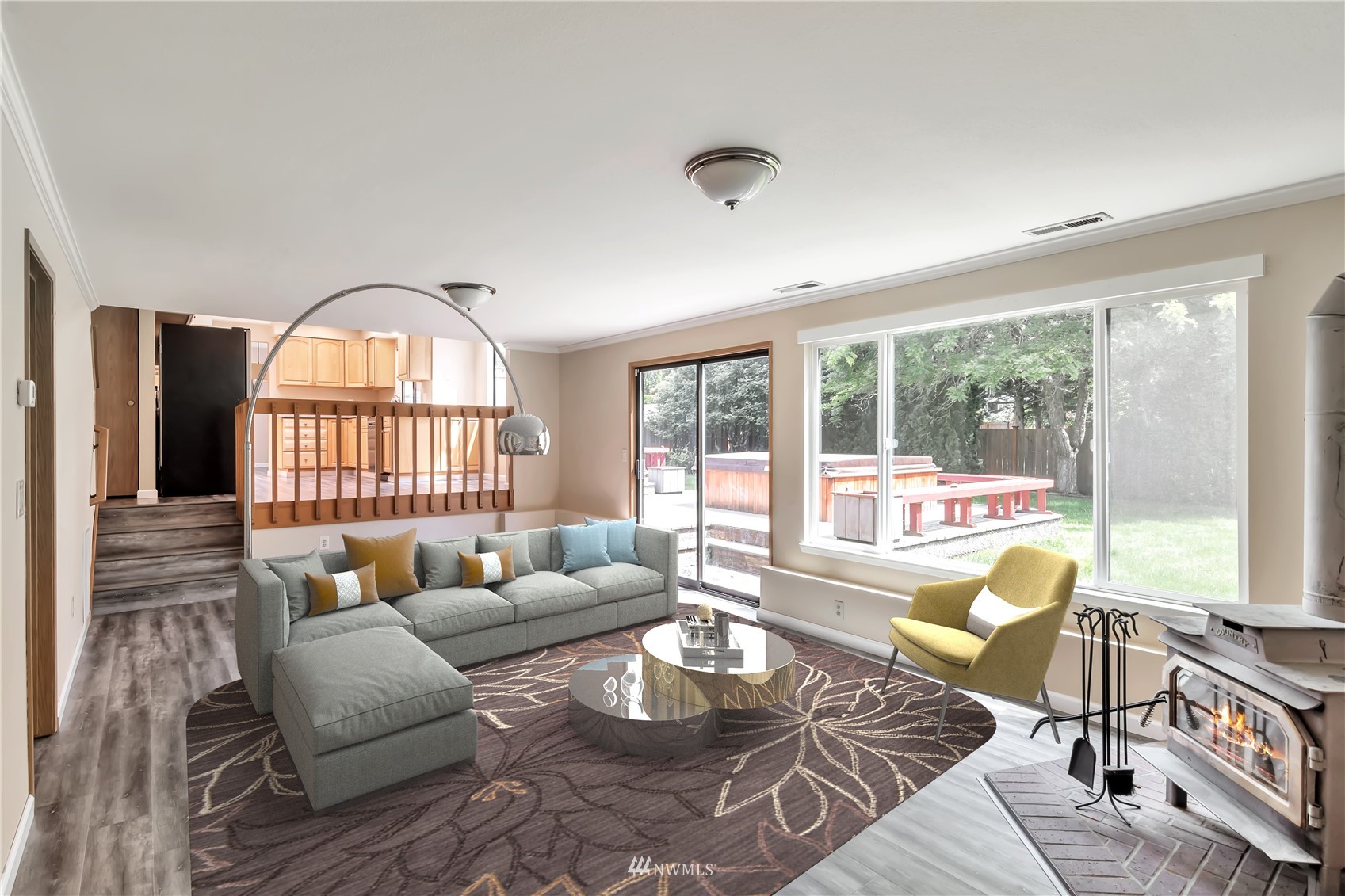 18221 26th Drive Southeast Bothell, WA 98012 - Photo 16 of 25 a living room with furniture and a large window
