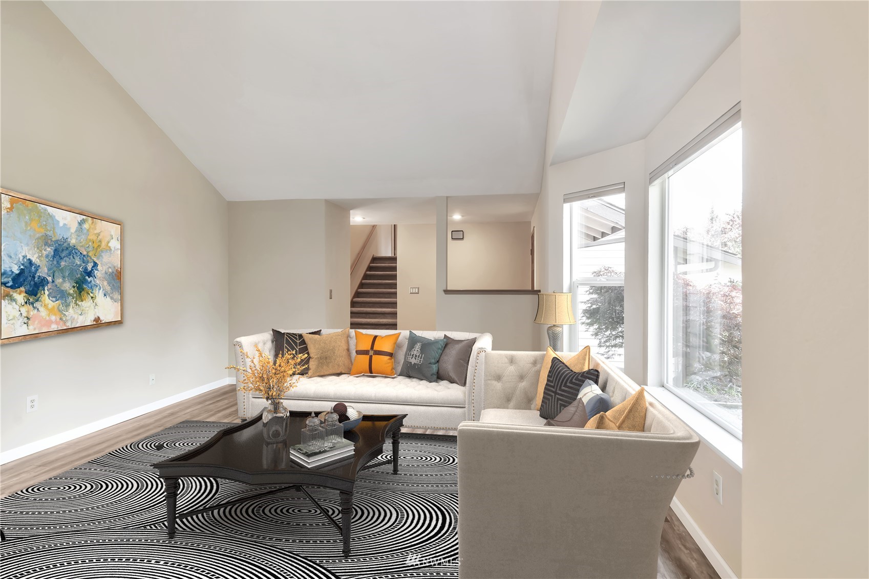 18221 26th Drive Southeast Bothell, WA 98012 - Photo 3 of 25 a living room with furniture and a large window