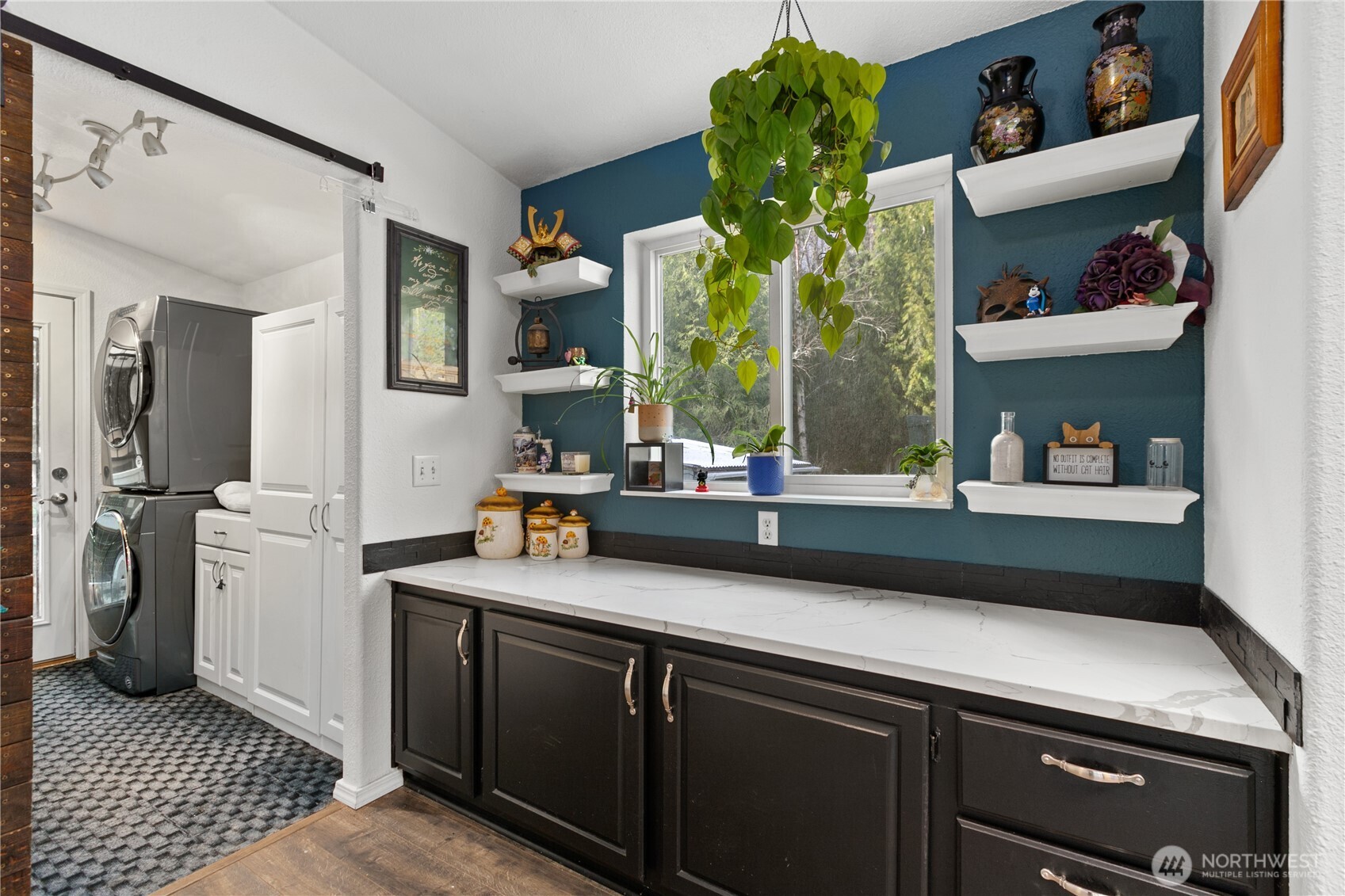 26497 Helmick Road Sedro-Woolley, WA 98284 - Photo 4 of 30 a kitchen with a sink and a refrigerator