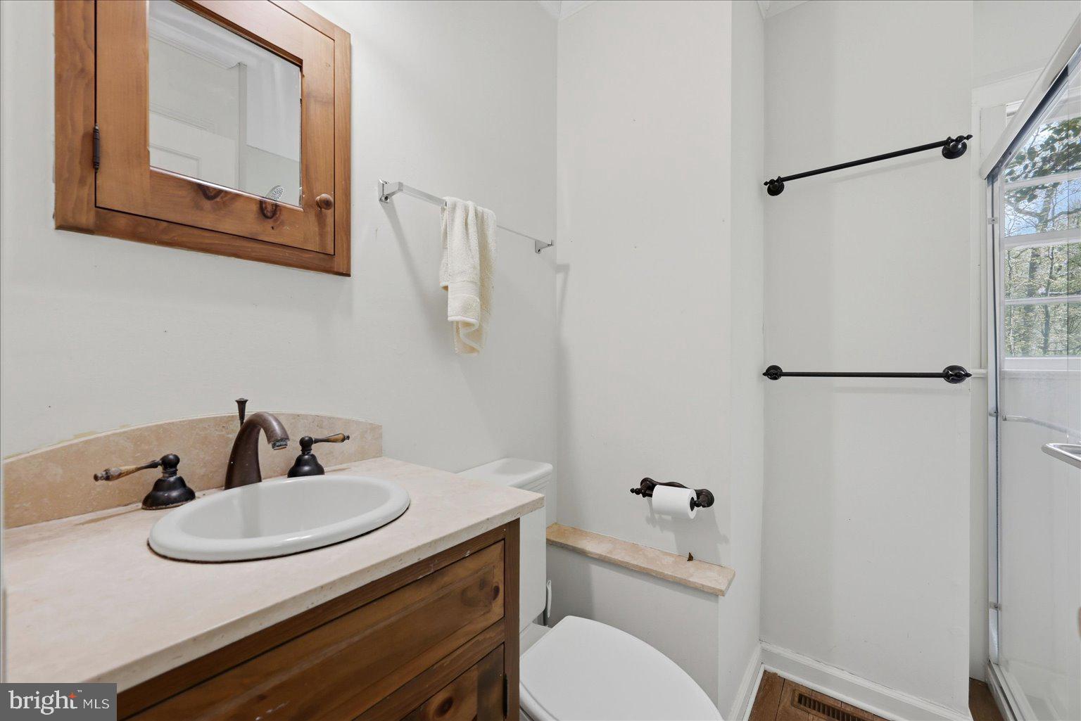 2674 5 Points Road Marshall, VA 20115 - Photo 38 of 72 Main level bath with walk-in shower off hall foyer