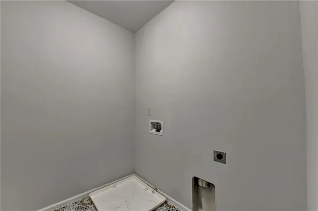 a view of a room with an empty room