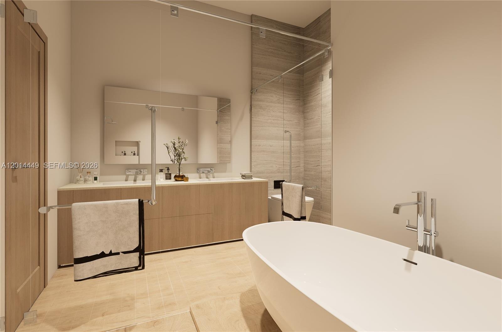1501 Southwest 21st Street Miami, FL 33145 - Photo 15 of 24 Main Bathroom Digitally Staged.