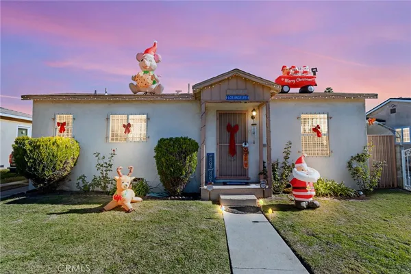 a front view of a house