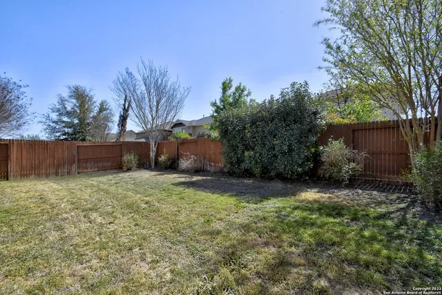 a backyard of a house