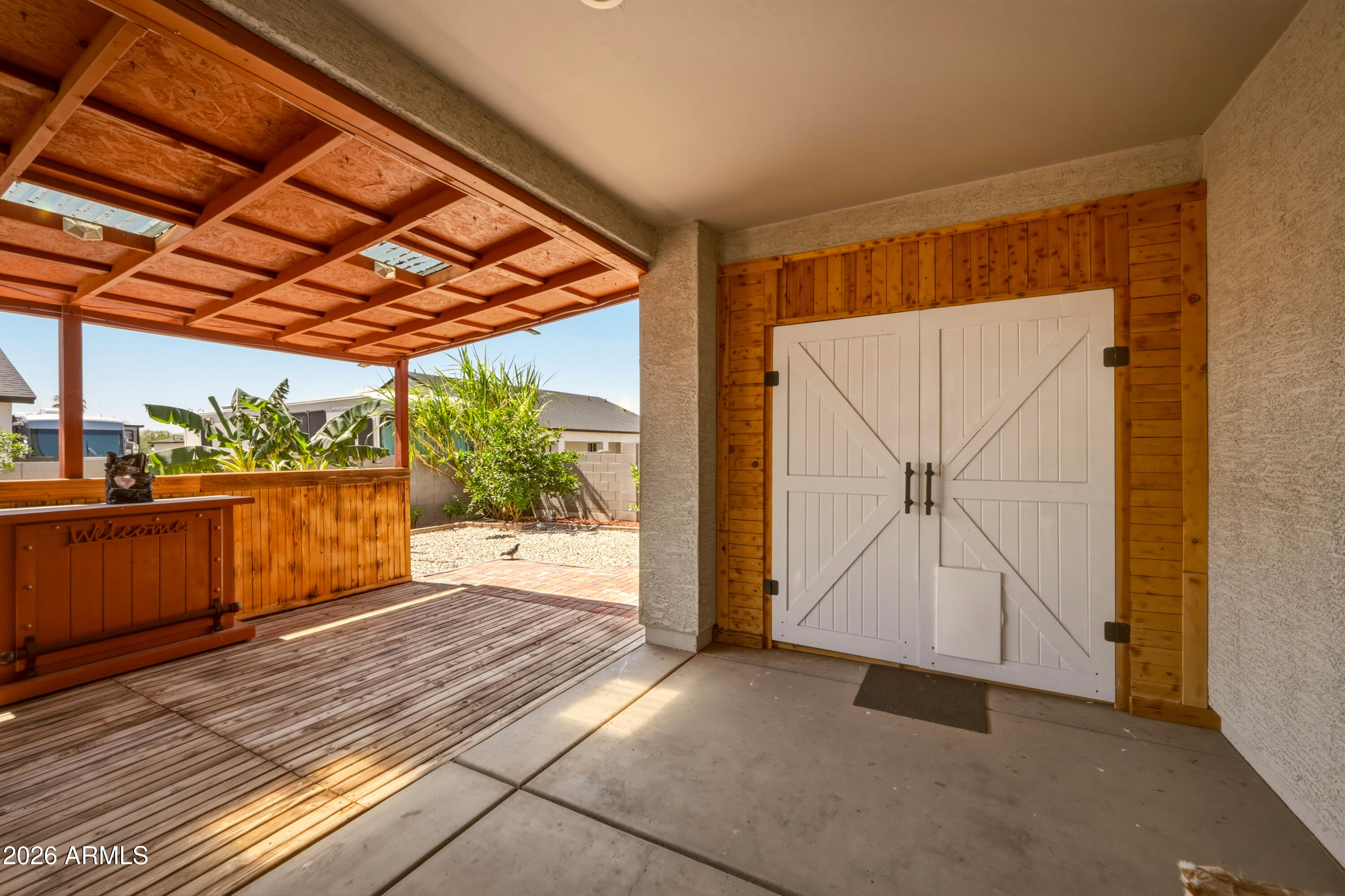 10547 East Baltimore Street Apache Junction, AZ 85120 - Photo 35 of 43 a view of a room with wooden walls