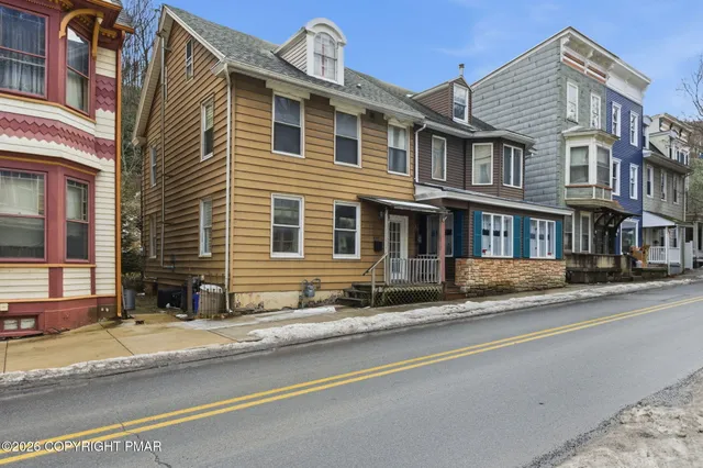 a front view of a house