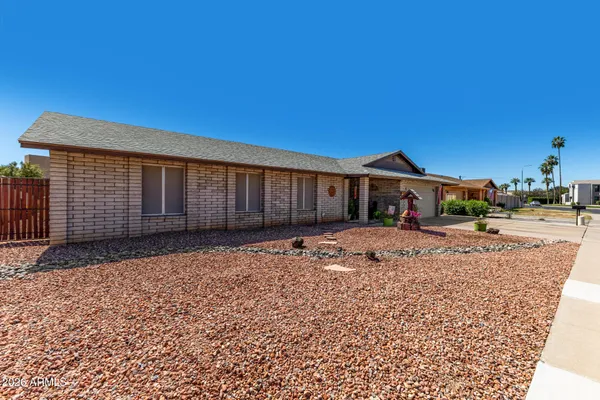 a view of a house with a patio