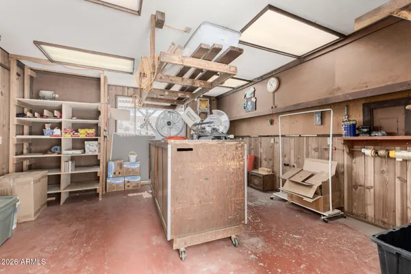 a view of a storage & utility room