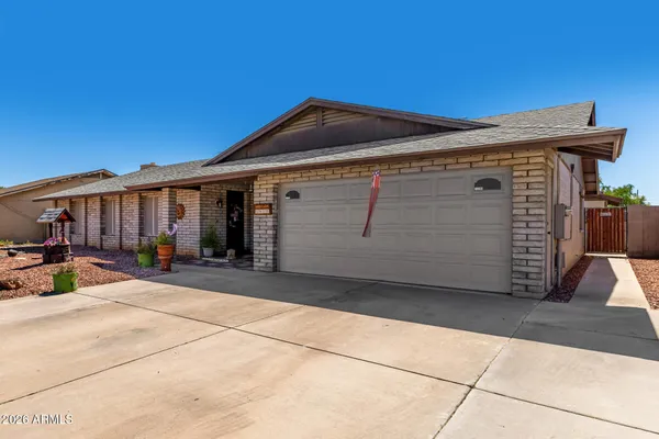 a view of a house with patio