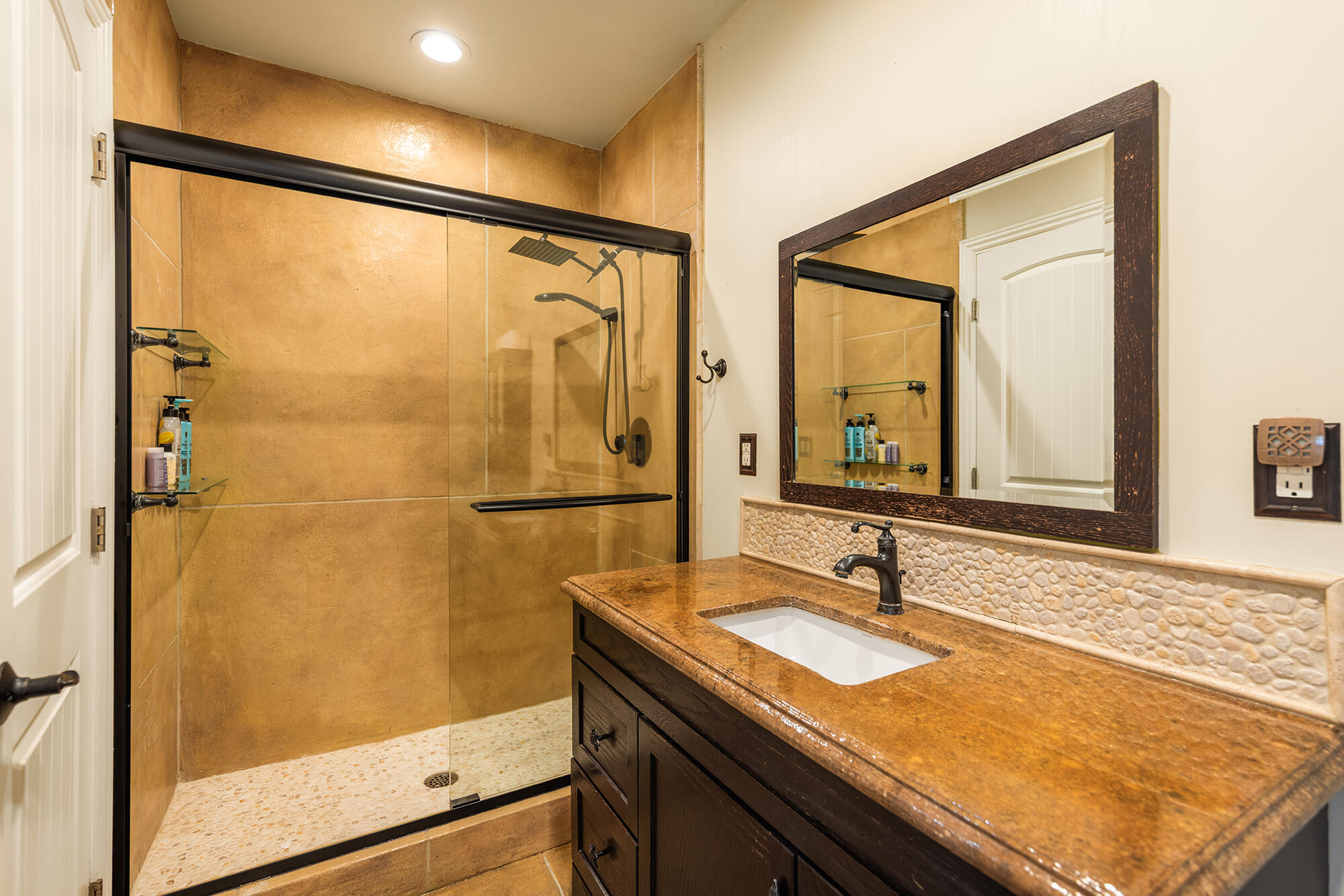 12475 Christmas Tree Road Ojai, CA 93023 - Photo 19 of 50 a bathroom with a sink and a mirror