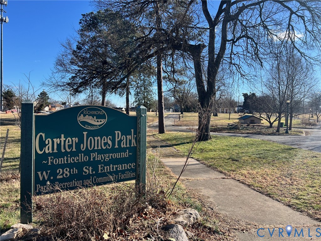 2604 Perry Street Richmond, VA 23225 - Photo 24 of 30 a view of park with sign board