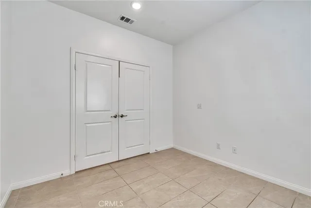 a view of a room with a window