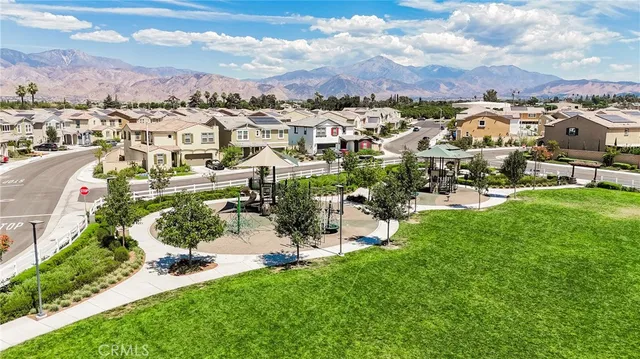 an aerial view of a city