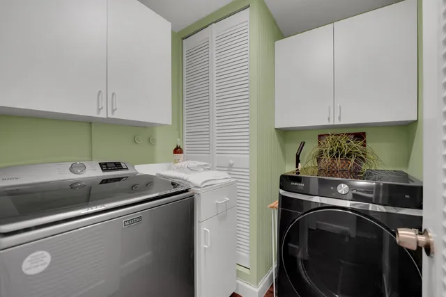 a view of a golf course with a garden