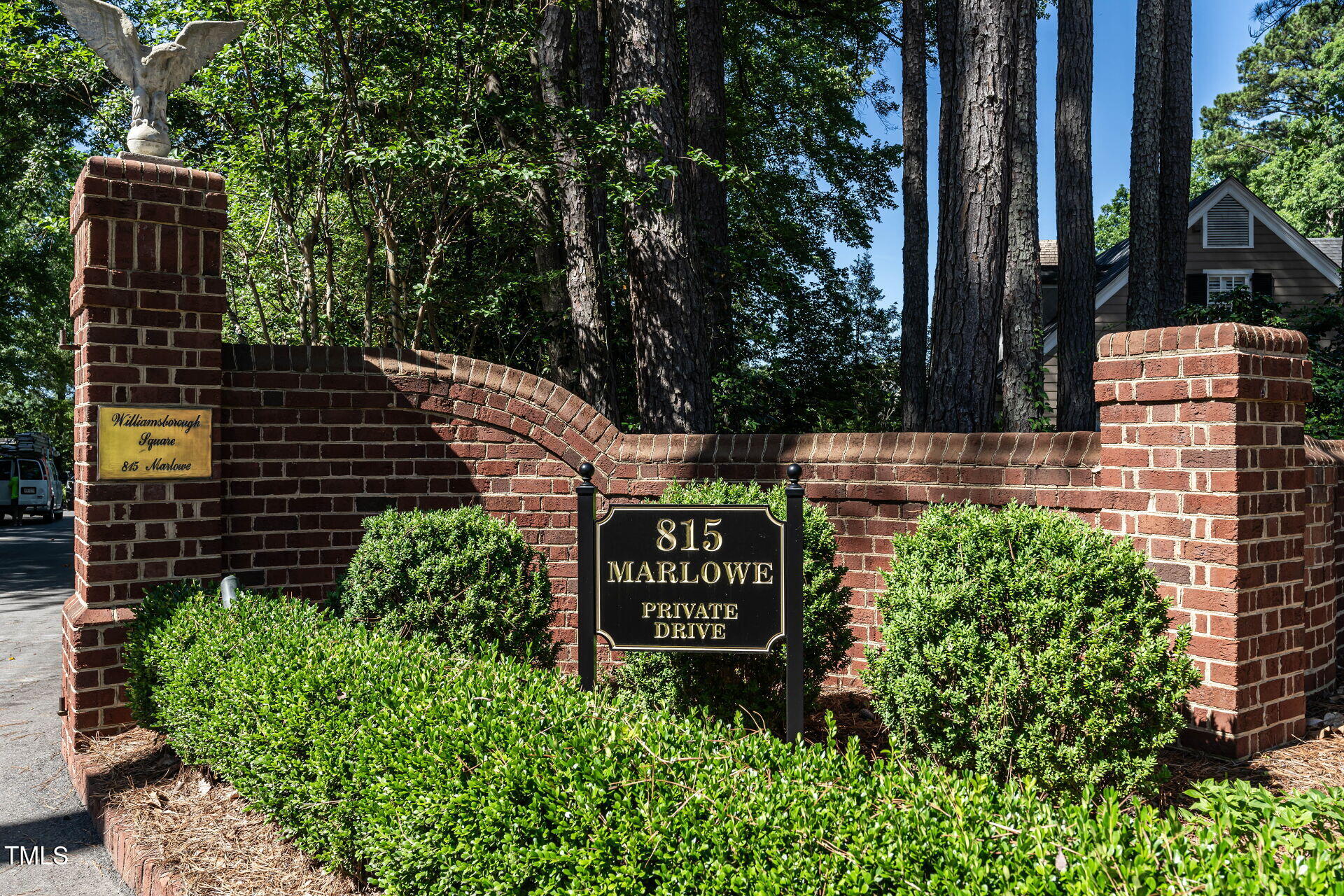 815 Marlowe Road, Unit 10 Raleigh, NC 27609 - Photo 27 of 28 a sign on the side of a building