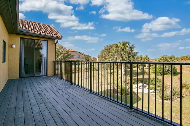 a view of a house with a deck